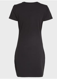 Calvin Klein Jeans Crew Neck Logo Dress  - Image 5