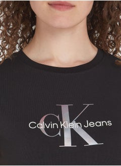 Calvin Klein Jeans Crew Neck Logo Dress  - Image 3