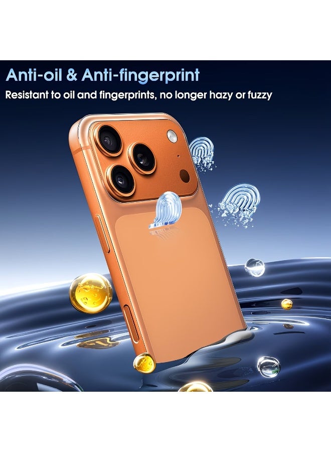 INEIX Matte Clear Protective Back Skin Film for iPhone 17 Pro Max - Anti-Scratch, Full Body Coverage, 2 Pcs - Image 2