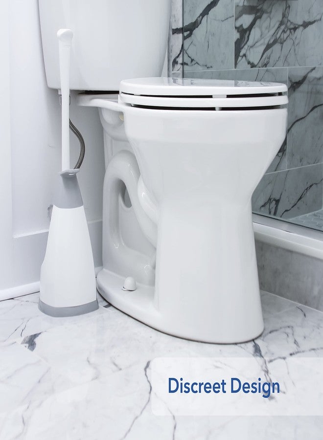 أنجر مكبس Unger EZ مع حامل مانع للتنقيط، أداة تنظيف المرحاض محكمة الإغلاق مع حامل محمول، لوازم تنظيف حمام أنيقة، مزيل انسداد بغطاء، تصميم قابل للطي لتقليل تناثر الماء - Image 5