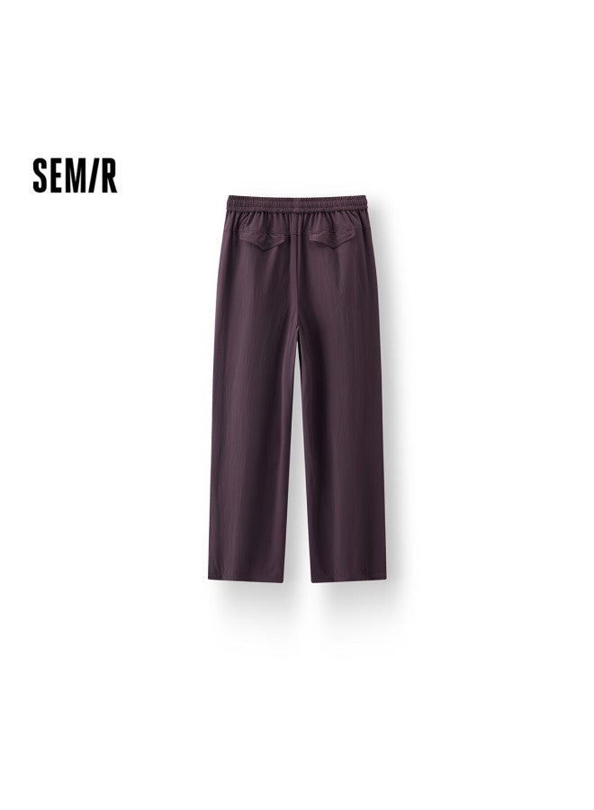 Semir Women's Casual Winter Pants Three-protection Anti-static Fleece Loose Drawstring Wide-leg Trousers Long Pants 109725127006 - Image 1