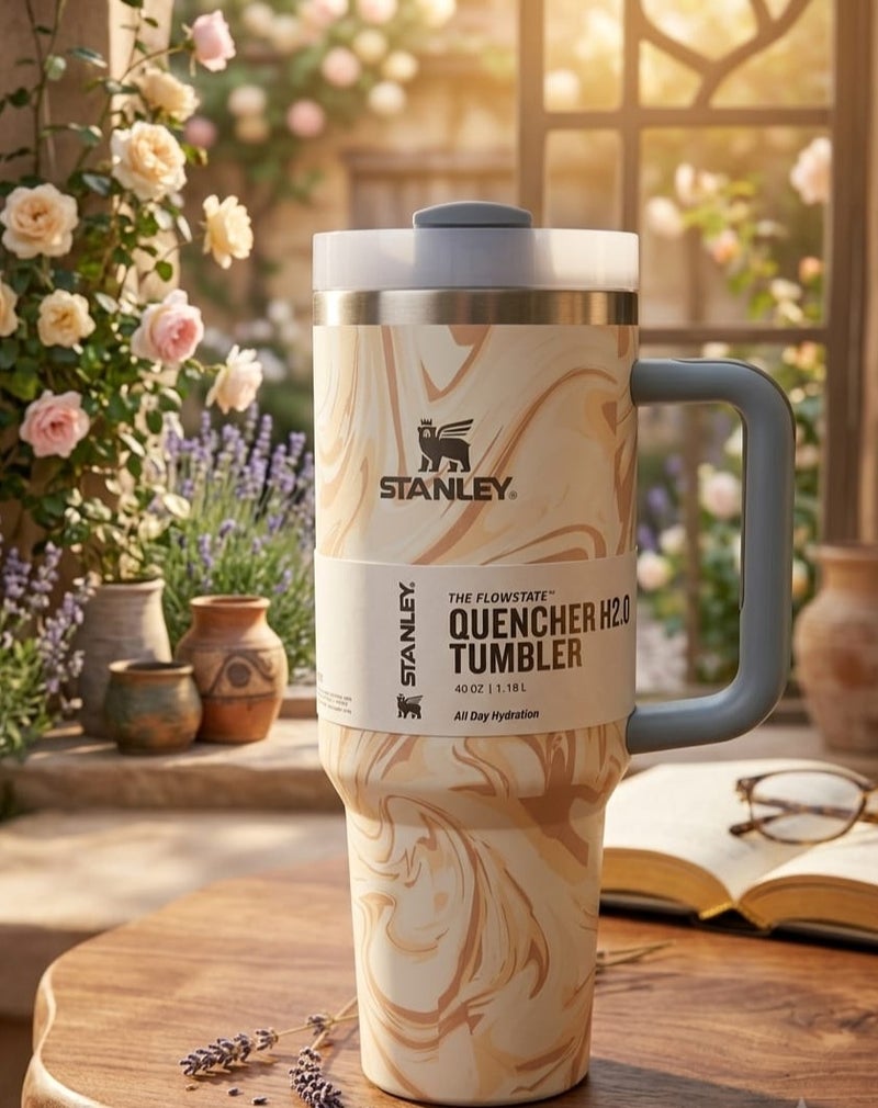 Marble thermos mug 1200 ml