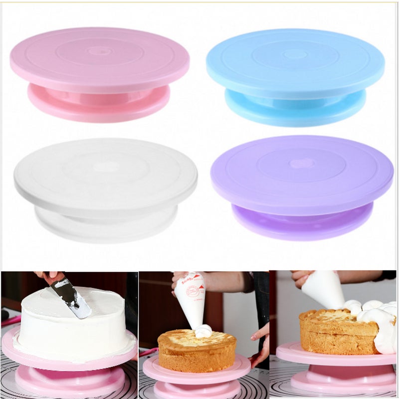 Cake Turntable Baking Turntable Rotating Cake Decorating Table Pp Plastic Decorating Tools Cake Decorating Turntable - Image 3