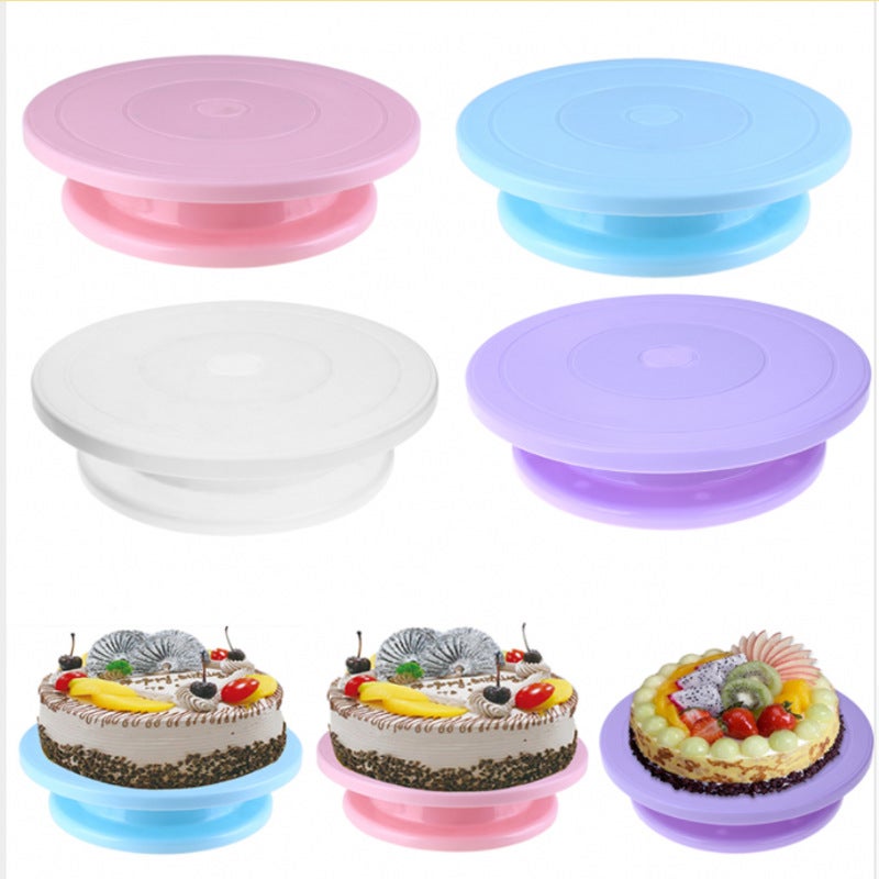 Cake Turntable Baking Turntable Rotating Cake Decorating Table Pp Plastic Decorating Tools Cake Decorating Turntable - Image 2