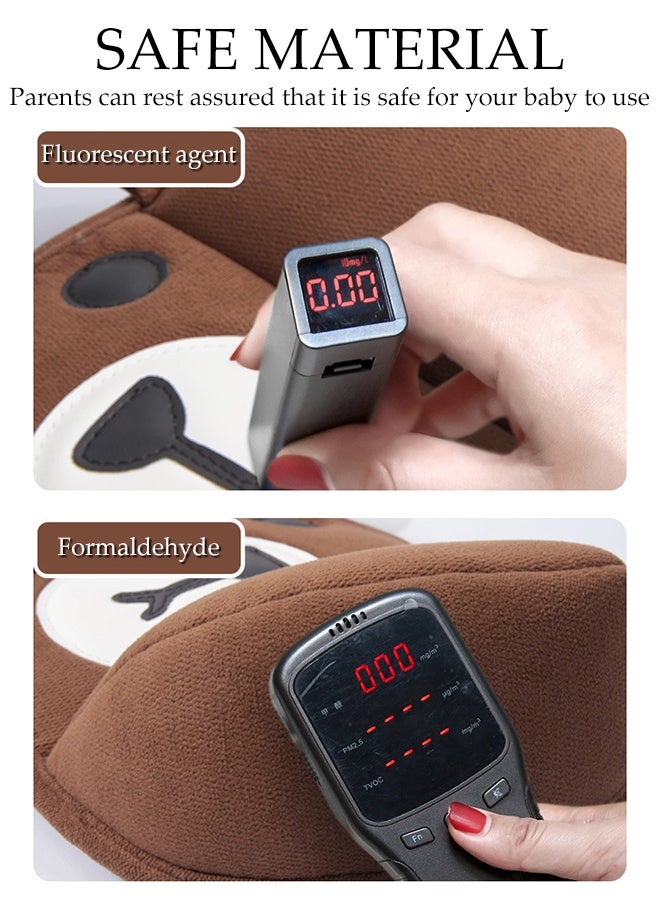 DUNISO Kid Car Seat Neck Pillows Set,Car Children's Concave Pillow,Equipped with Seat Belt Adjuster,Easy to Install,Skin-Friendly and Breathable,Non-Slip,Suitable for Car,Travel - Image 5