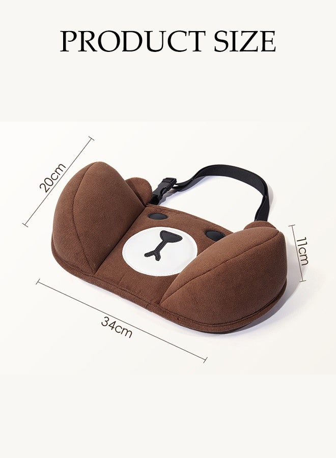 DUNISO Kid Car Seat Neck Pillows Set,Car Children's Concave Pillow,Equipped with Seat Belt Adjuster,Easy to Install,Skin-Friendly and Breathable,Non-Slip,Suitable for Car,Travel - Image 2