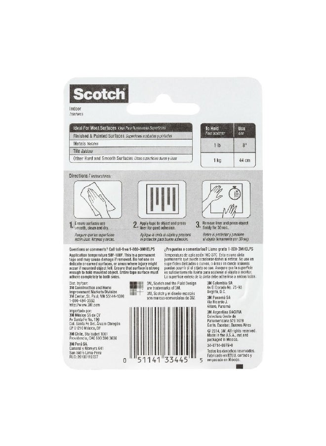 Scotch  Indoor Mounting Tape White 1/2 x 75inch 110P  - Image 2