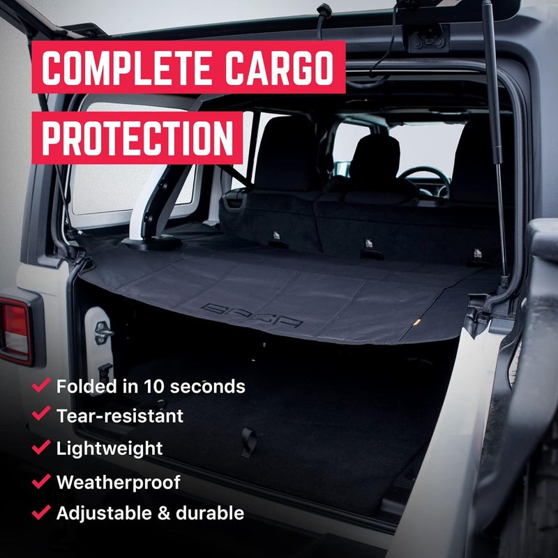 GPCA Cargo Cover LITE for Jeep Wrangler JL 4DR Sports/Sahara/Freedom/Rubicon Unlimited 2018-2019 - Image 4