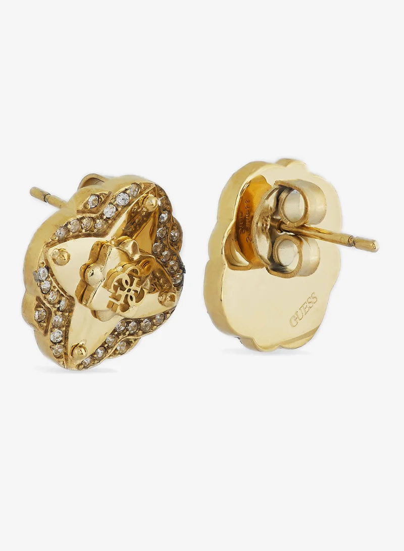 GUESS Wild Flower Logo Earrings