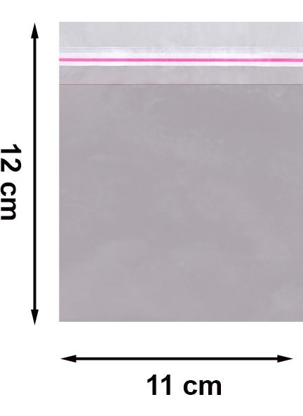 Repro Design - 11x12 Silver 100 Pieces Adhesive Metalized Gift Bag Metallic Silver Gift Packaging Package - Image 1
