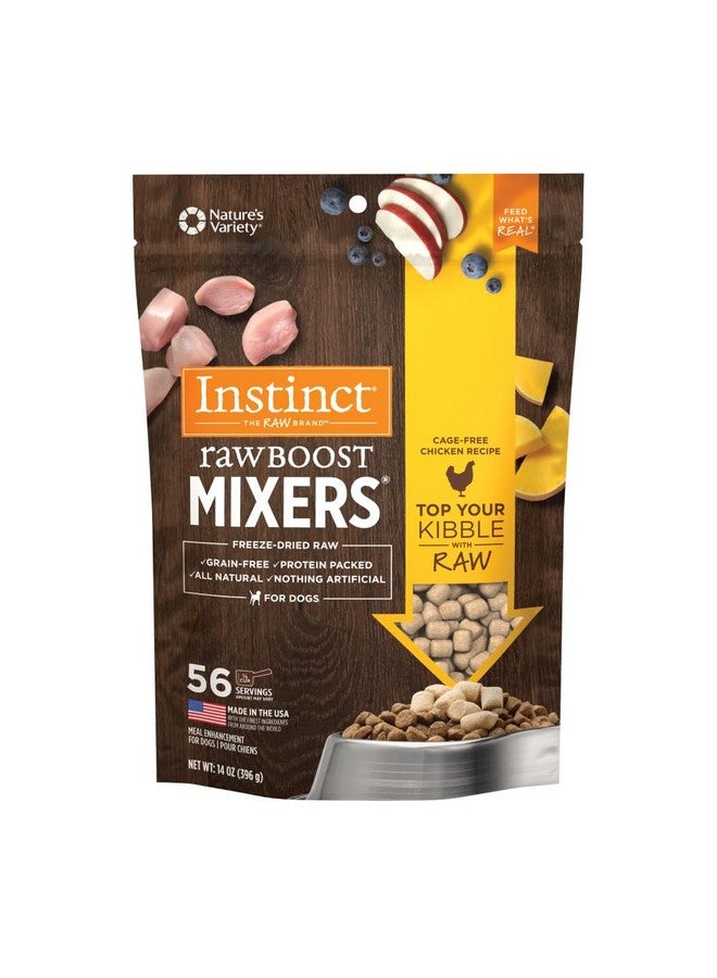 Instinct Raw Boost Mixers, Freeze Dried Dog Food Topper, Grain Free - Cage Free Chicken, 14 oz. Bag - Image 1
