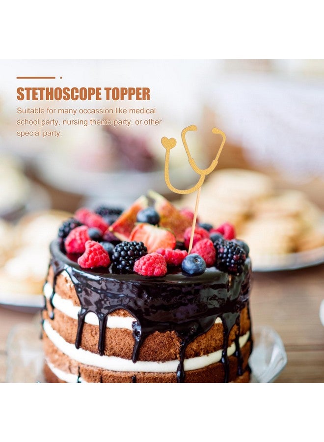 Amosfun 24 Pcs CupCake Toppers Nurse Cupcake Picks for School Graduation Medical Nurse Themed Birthday Party Cake Decorations Supplies - Image 4