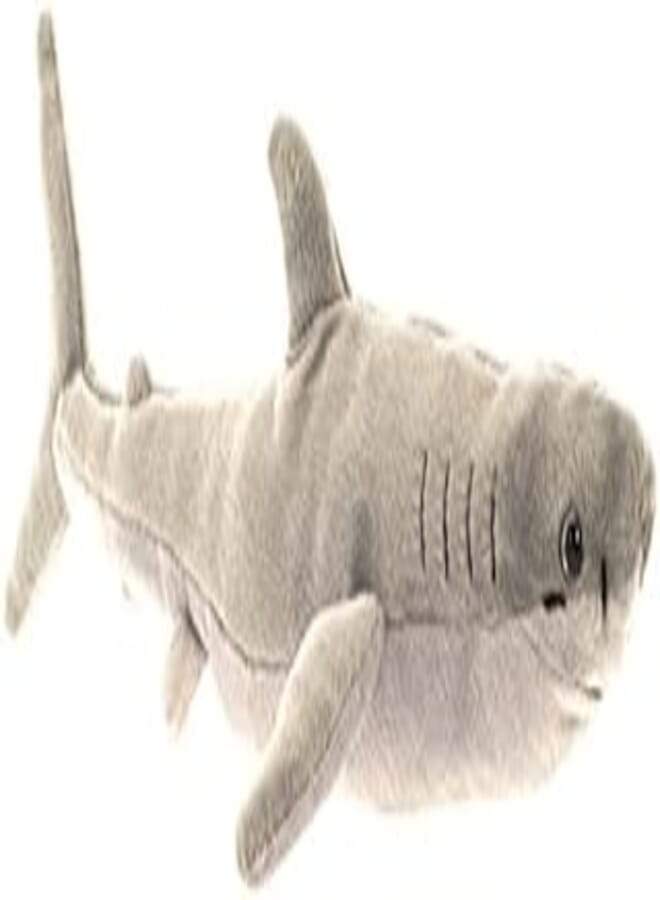 Wild Planet All About Nature Great Shark Plush Toy, 36 cm x 10 cm x 10 cm Size, White
