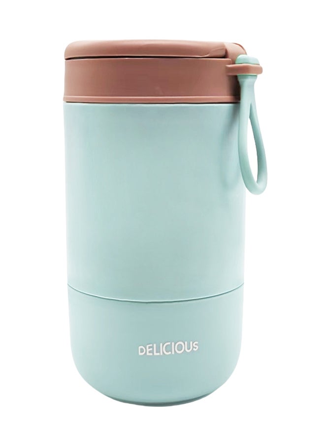 Noon East Double Wall Snack cup, 11oz + 14oz, Reusable, Leak Proof, Microwave, Dishwasher and Freezer Safe - Turquoize  - Image 1