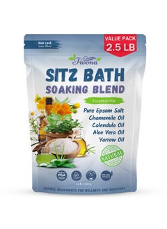 Hemorrhoid Treatment 40Oz Sitz Bath Salts Postpartum Soaking Blend Epsom Salt Soak With All Natural Oils For Self Care Bartholin Cyst Treatment Large Value Pack