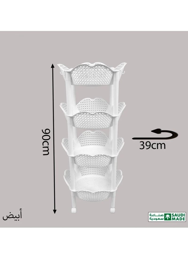 سي او أرماء حامل خضار بأرفف دائرية شكل وردة 90*39 سم  - Image 2