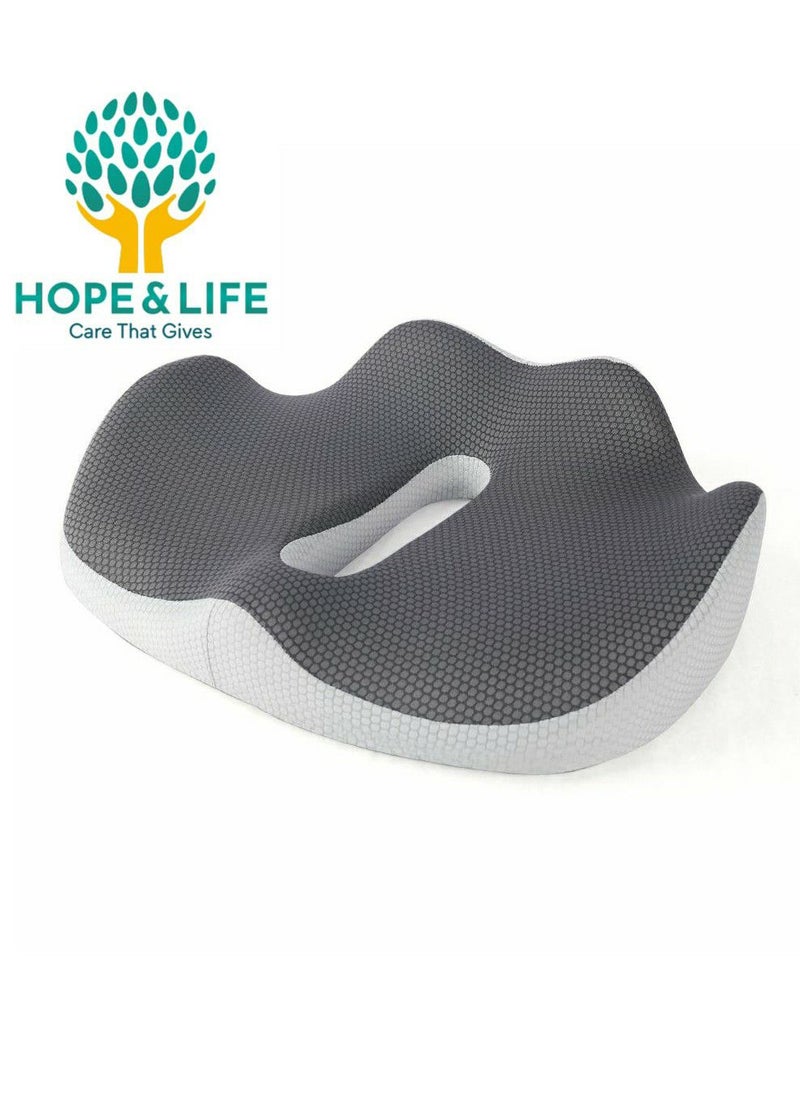 Hope And Life Medical memory foam seat cushion to support the lower back and spine and relieve hemorrhoid pain from Amal and Hayat  - Image 1