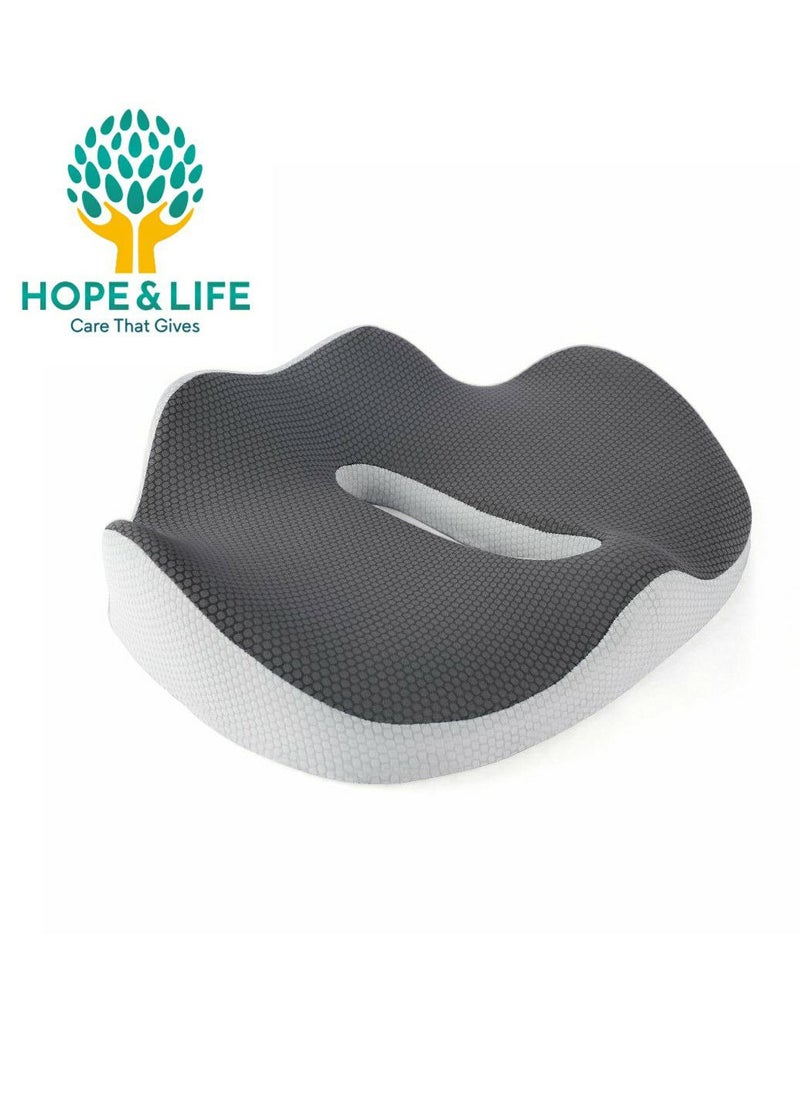 Hope And Life Medical memory foam seat cushion to support the lower back and spine and relieve hemorrhoid pain from Amal and Hayat  - Image 2