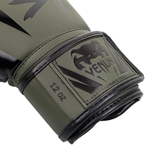 Venum Elite Boxing Gloves - Khaki/Black - Image 3