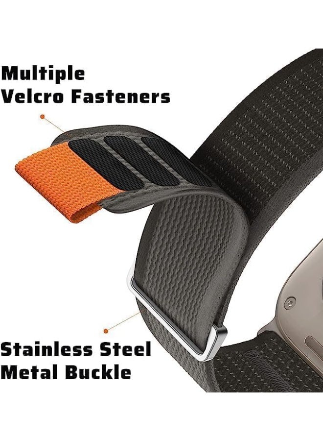 AirYoung 3 Pack Trail Loop Compatible With Apple Watch Straps 42mm 44mm 45mm 49mm for Women Men, Soft Nylon Sport Replacement Band for iWatch Ultra SE Series 8/7/6/5/4/3/2/1 - Image 2