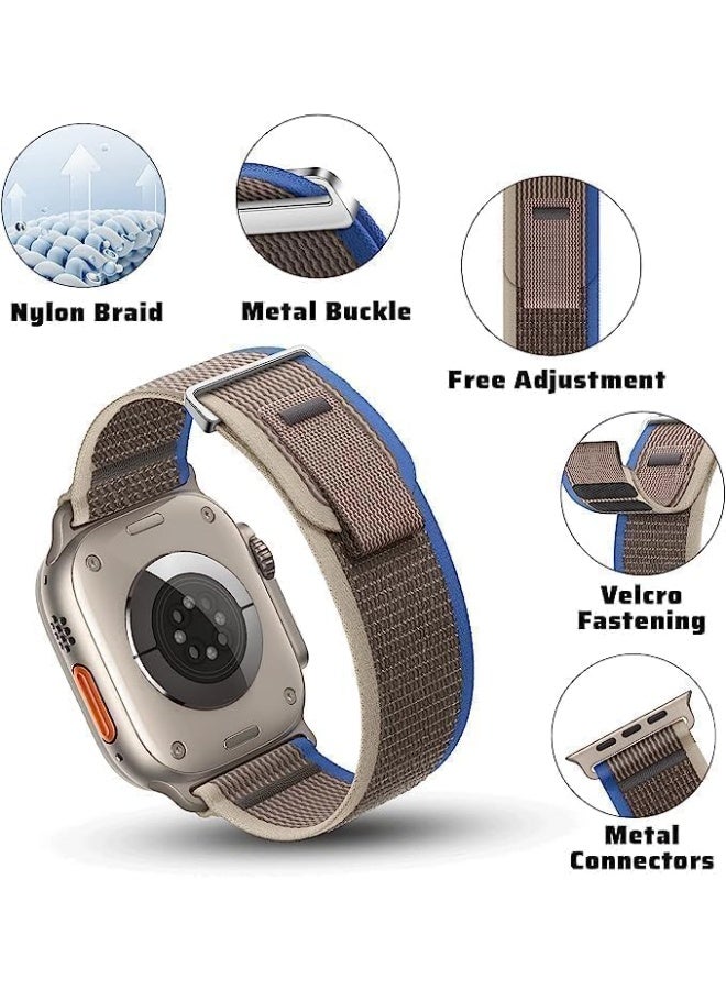 AirYoung 3 Pack Trail Loop Compatible With Apple Watch Straps 42mm 44mm 45mm 49mm for Women Men, Soft Nylon Sport Replacement Band for iWatch Ultra SE Series 8/7/6/5/4/3/2/1 - Image 3