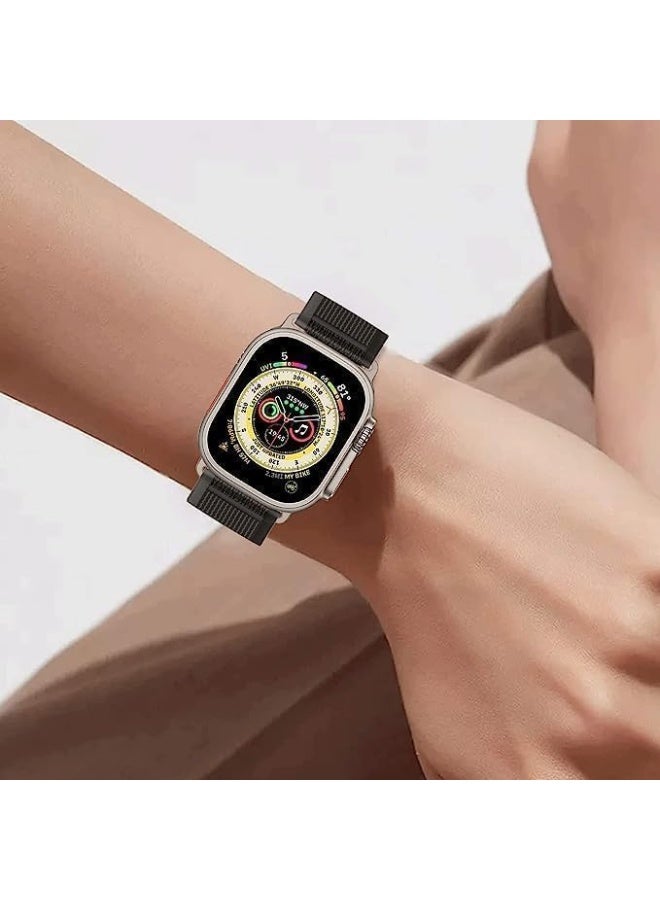 AirYoung 3 Pack Trail Loop Compatible With Apple Watch Straps 42mm 44mm 45mm 49mm for Women Men, Soft Nylon Sport Replacement Band for iWatch Ultra SE Series 8/7/6/5/4/3/2/1 - Image 5