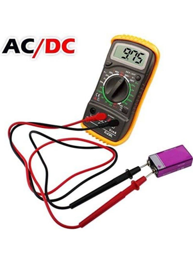 Scrolls Digital Multimeter XL830L, LCD Display with Backlight, 600V AC/DC Voltage Tester, 10A Current  - Image 4