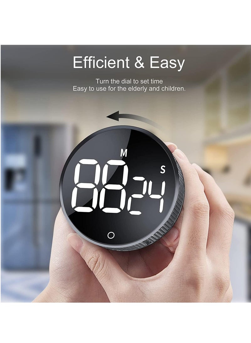 Digital Kitchen Timers, Visual timers Large LED Display Magnetic Countdown Countup Timer for Classroom Cooking Fitness Baking Studying Teaching, Easy for Kids and Seniors - Image 2