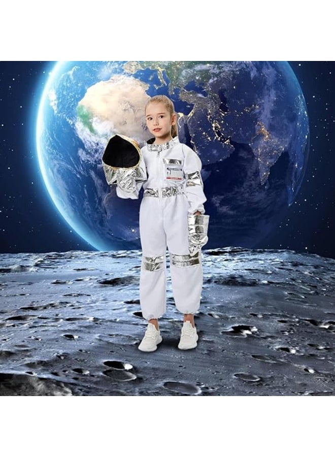 Astronaut Costume for Kids Boys Girls | Space Pilot Cosplay Outfit | Pretend Play Dress Up Costume for Halloween, Parties and Birthday Gifts - Image 2