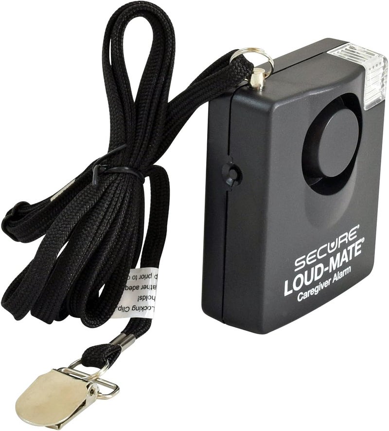Secure Safety Solutions جهاز إنذار Loud-Mate بقوة 120 ديسيبل مع سلك سحب للكرسي والكرسي المتحرك والسرير لكبار السن - أجهزة إنذار للكراسي والوقاية من السقوط لمرضى الخرف المسنين - البطاريات متضمنة - Image 2