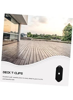 Generic 100pcs Deck Fastening Clip Decking Narrow Gap Deck Fasteners Plastic t Clips Hidden Deck Fasteners Deck Spacers Plastic Deck Clips Metal Clips and Fasteners Camouflage Abs  - Image 2