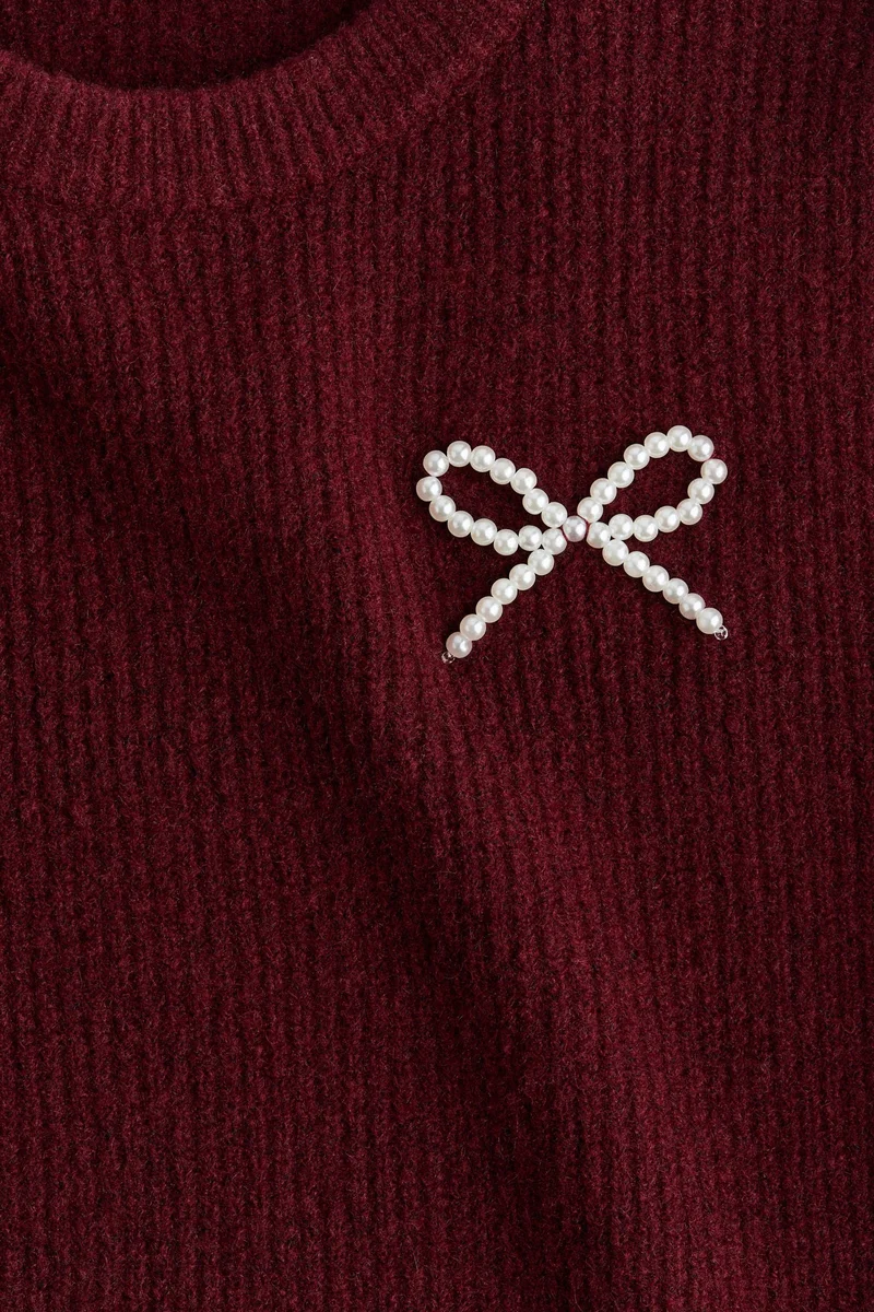 H&M Rhinestone-embellished jumper