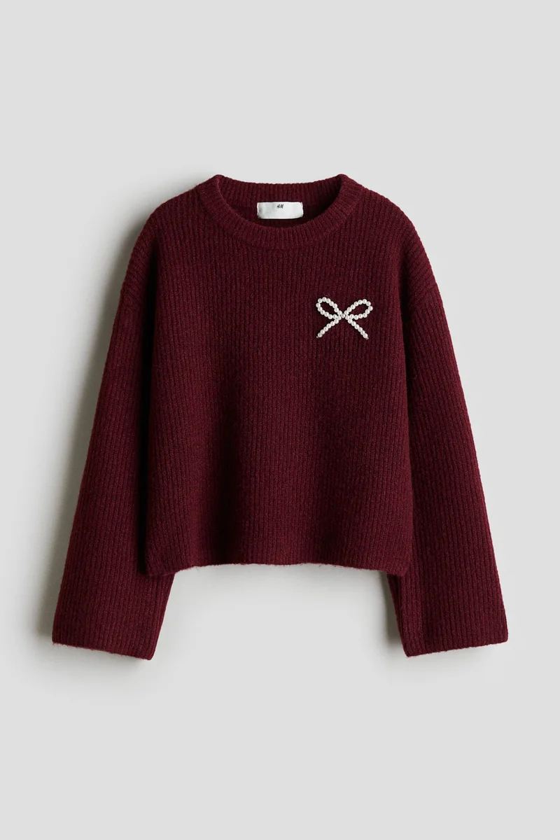 H&M Rhinestone-embellished jumper