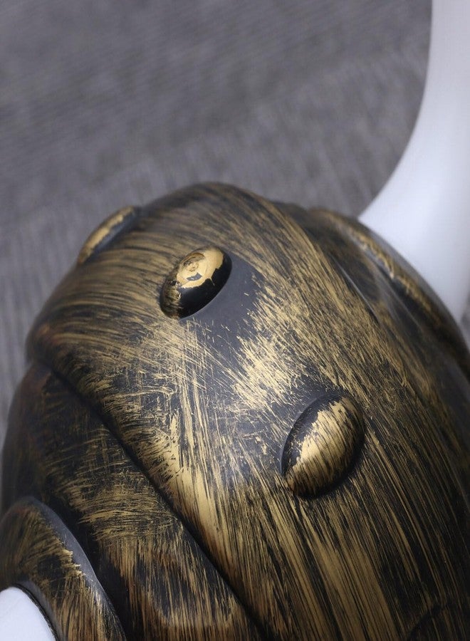 جارنيك قبعة غارنيك مع قرون، خوذة فايكنج إبداعية، خوذة زي فايكنج بتصميم قرن كلاسيكي للهالوين، كوسبلاي، حفلات أعياد الميلاد، المسرح (ذهبي) - Image 5