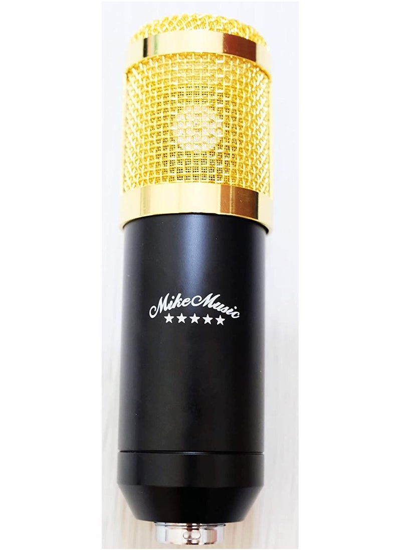 null - Mike Music Multifunctional Live V9 Sound Card and BM800 Suspension Microphone Kit Broadcasting Condenser Microphone Set Intelligent Webcast Live Sound Card for Computers and Mobilephone (v9, Black) - Image 1