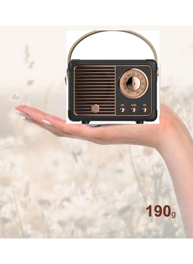 نيوترل مكبر صوت بلوتوث صغير كلاسيكي إبداعي HM11 صغير الحجم وسهل الحمل، مثالي للاستماع إلى الموسيقى والرد على المكالمات. مثالي لحفلات أعياد الميلاد وتناول الطعام في الهواء الطلق وفترات الاسترخاء للتأمل والمناسبات المماثلة. (أسود) - Image 5