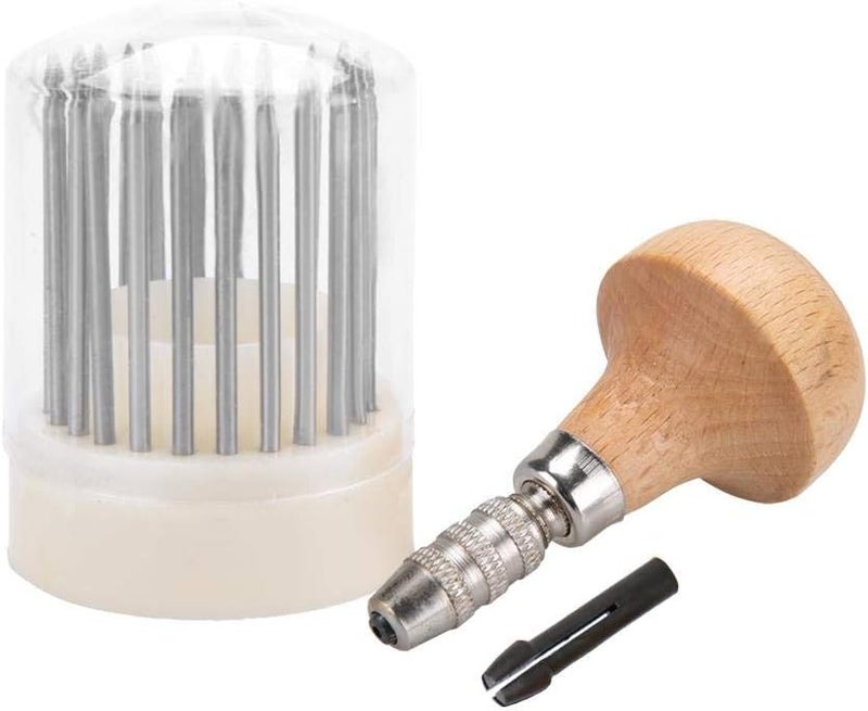 woobles 24pcs Beading Tools Beader Set for Diamond Stone Setting Graver Jewelry Equipments Jewelry Graver Tool Diamond Bead Grain Tool Metal Beading Tools Set for DIY Crafting Jewelry Making- - Image 1