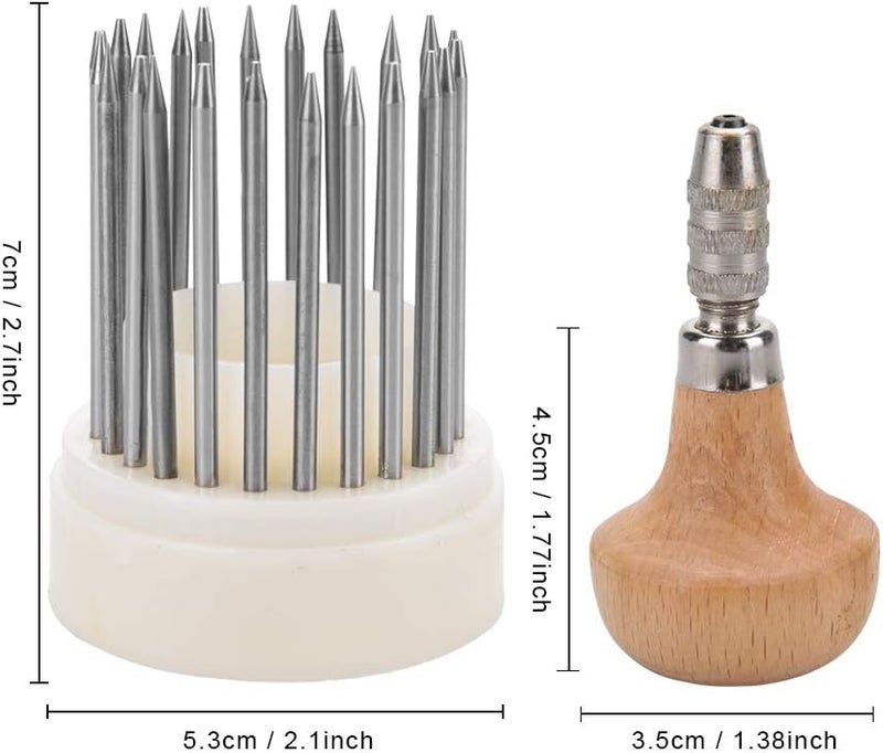 woobles 24pcs Beading Tools Beader Set for Diamond Stone Setting Graver Jewelry Equipments Jewelry Graver Tool Diamond Bead Grain Tool Metal Beading Tools Set for DIY Crafting Jewelry Making- - Image 5