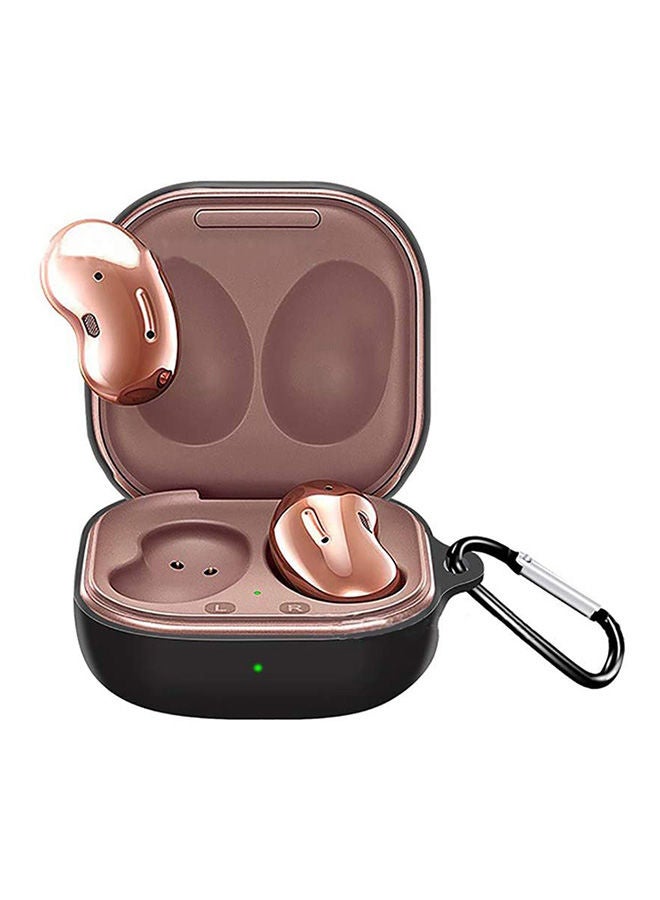 Silicone Case For Samsung Galaxy Buds Live Wireless Headset Shockproof Soft Protective Shell Headphone Case Black