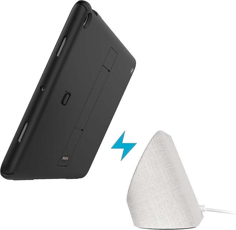 Speck Google Pixel Tablet 2023 Case and Stand - Full Back, Thin, Scratch Resistant, Drop Protection & Adjustable Kickstand - Works with Google Pixel Charging Speaker Dock - Black & White StandyShell - Image 3