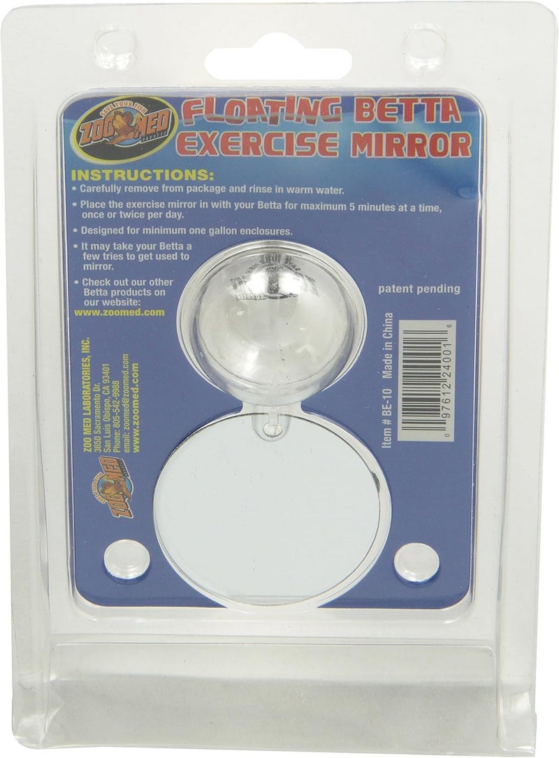 Zoo Med Floating Betta Exercise Mirror for Betta Fish Enrichment - Image 2