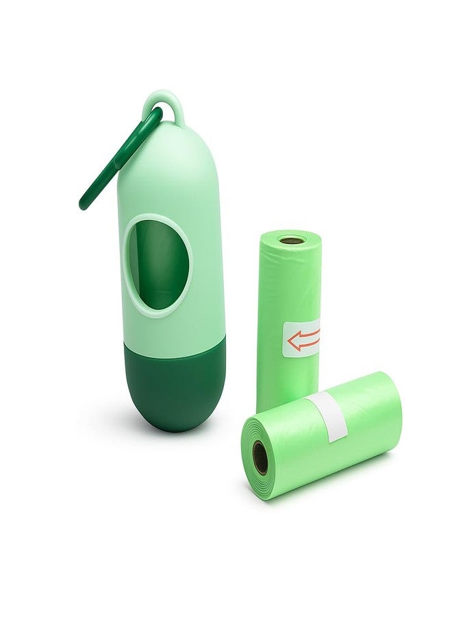 Portable Disposable Baby Diaper Nappy Garbage Bag with Removable Capsule Box (1 Capsul and 2 Multi Color Garbage Roll) - Image 1