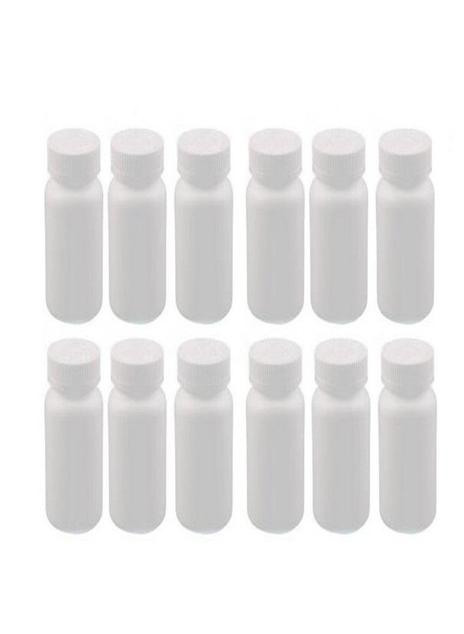 Elandy 12PCS Plastic Round Container Bottles Storage Holder Dispenser Holder Organizer(White) (150ml) - Image 1