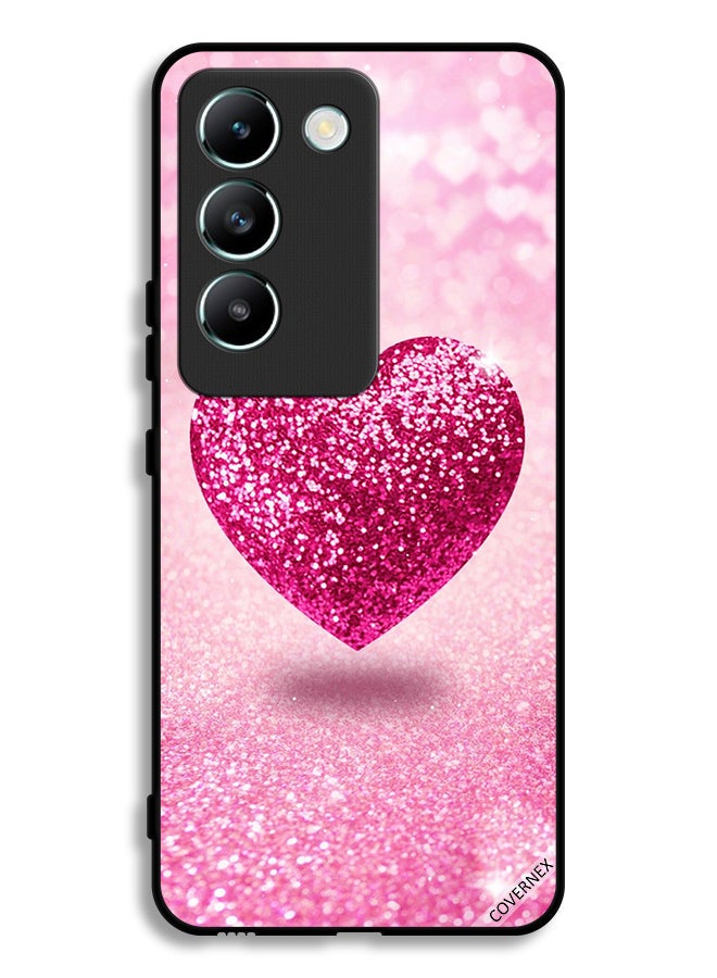 Covernex Vivo Y100 4G Protective Case Cover Glitter Heart - Image 1