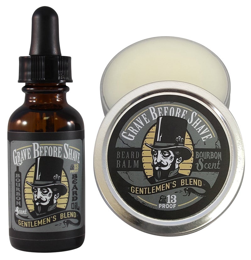 Grave Before Shave Gentlemens Blend Beard Pack BourbonSandal wood Scent