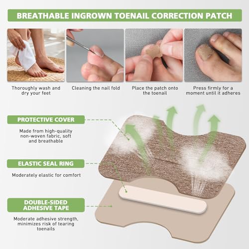 BALUCA 2025 Upgraded Ingrown Toenail Corrector Kit | Professional Ingrown Toenail Treatment & Pain Relief | Home Pedicure Tool Set with Breathable Corrector Strips & Toenail Tools - Image 4