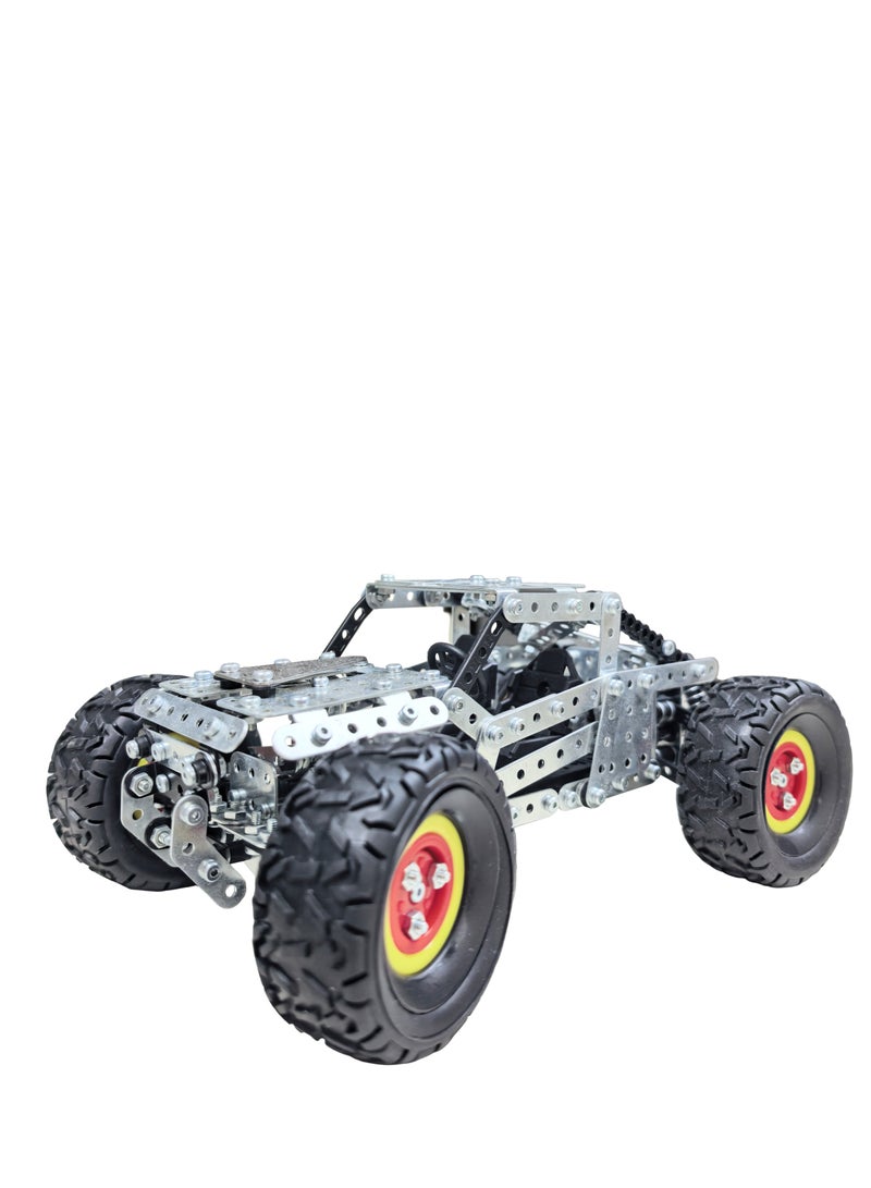 🚙 DIY Alloy Off-Road Car Kit – 694PCS Metal Monster Truck Toy for Kids 8+ | Build & Play STEM Vehicle with Rubber Wheels  - Image 3