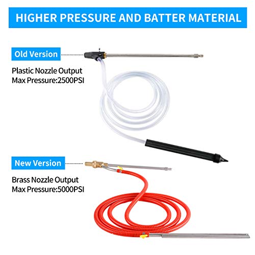 Rdutuok Pressure Washer Sandblasting Kit,Sand blaster for pressure washer with Replacement Nozzle Tips,Protect Glasses,1/4 Inch Quick Disconnect 5000 PSI for Abrasive Cleaning - Image 5