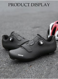 DUNISO Road Cycling Shoes Men, Mountain Cycling Shoes With Locks，With Nano Night Vision Shoe Upper，Velcro And Swivel Buckle, Anti Slip And Breathable, Suitable For Outdoor And Indoor Cycling (Size 42)  - Image 3