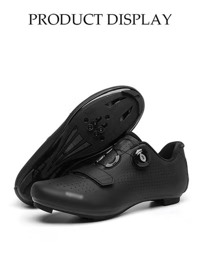 DUNISO Road Cycling Shoes Men, Mountain Cycling Shoes With Locks，With Nano Night Vision Shoe Upper，Velcro And Swivel Buckle, Anti Slip And Breathable, Suitable For Outdoor And Indoor Cycling (Size 42) - Image 4